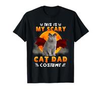 This is My Scary Cat Dad Costume Halloween British Shorthair T-Shirt