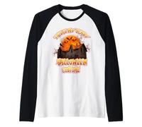 This is My Scary Halloween Costume House Moon Creepy Horror Manche Raglan