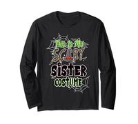 This is My Scary Sister Costume Family Matching Halloween Manche Longue
