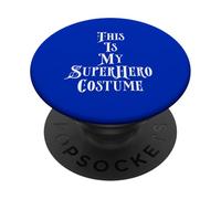 This is My Super Hero Costume for Men Women Super Heroes PopSockets PopGrip Adhésif
