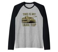 This is My Tank Armor Military Joke Manche Raglan