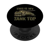 This is My Tank Armor Military Joke PopSockets PopGrip Adhésif