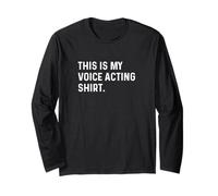This Is My Voice Acting Shirt - Acteur Actrice Vlog Vlogging Manche Longue