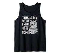 This Is My Work From Home Funny Cat Home-Based Worker Débardeur