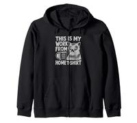 This Is My Work From Home Funny Cat Home-Based Worker Sweat à Capuche