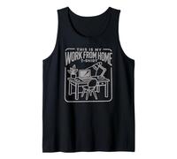 This Is My Work From Home T-Shirt Novelty Online Job Work Débardeur