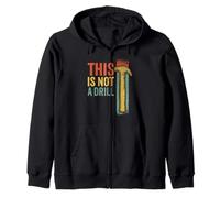 This is Not A Drill Colored Funny Hammer Retro Vintage Sweat à Capuche