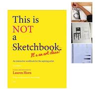 This is not a Sketchbook It's an Art Class Spiral - Carnet de dessin relié | Cahier interactif et livre de coloriage pour l'écriture, la peinture, les croquis et le gribouillage