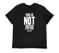 This is Not Soccer is That Clear Mens T Shirt 100% Cotton Rugby Welsh Referee Wales Black M