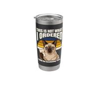 This Is Not What I Ordered Escalating Cat Humour Gobelet isotherme en acier inoxydable double paroi