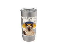 This Is Not What I Ordered Escalating Cat Humour Gobelet isotherme en acier inoxydable double paroi