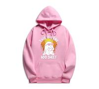 This Is Some Boo Sheet Halloween Sweatshirts Women Cute Ghost Hoodies Funny Halloween Costumes Pull à manches longues Teen Girls Tops avec poche, rose, XXXL
