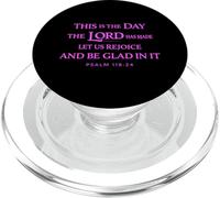This is The Day The Lord Has Made Scripture God Psaum 118:24 PopSockets PopGrip pour MagSafe