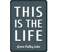 This Is The Life Sign Custom Lake Lover Metal