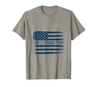 This is The Turning Point Drapeau Americain Ligne Bleue T-Shirt