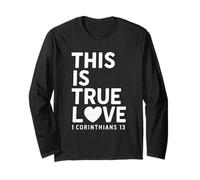 This Is true Love 1 Corinthians 13 Verse biblique Christian Manche Longue
