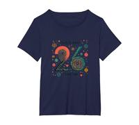 This is What 26 Looks Like : Cadeau d'anniversaire rétro T-Shirt, Femme Grandes Tailles, Bleu Marine, 1X