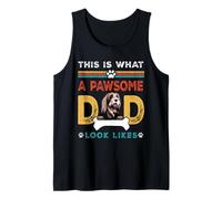 This is What A Pawsome Dad Look Likes Bearded Collie Dog Dad Débardeur