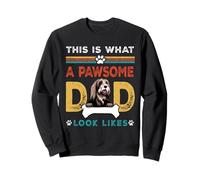 This is What A Pawsome Dad Look Likes Bearded Collie Dog Dad Sweatshirt