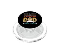 This is What A Pawsome Dad Look Likes Goldendoodle Dog Dad PopSockets PopGrip pour MagSafe