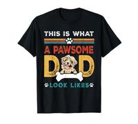 This is What A Pawsome Dad Look Likes Havanese Dog Dad T-Shirt