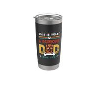 This Is What A Pawsome Dad Look Likes Norfolk Terrier Dog Gobelet isotherme en acier inoxydable double paroi