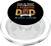 This is What A Pawsome Dad Look Likes Norfolk Terrier Dog PopSockets PopGrip pour MagSafe