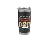 This Is What A Pawsome Dad Look Likes Pekingese Dog Dad Gobelet isotherme en acier inoxydable double paroi