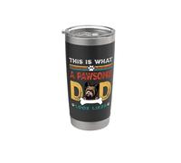 This Is What A Pawsome Dad Look Likes Yorkshire Terrier Dog Gobelet isotherme en acier inoxydable double paroi