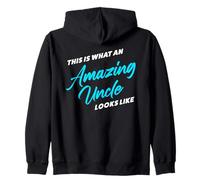 This is What an Amazing Uncle Looks Like - Funny Sarcastic Sweat à Capuche