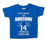 This is What An Awesome 14 Ans Looks Like Bleu T-shirt Bébé Tout-petit Enfants disponible en tailles 0-6 Mois pour 14-15 ans 14th Anniversaire t-shirt - Bleu, 14-15 ans