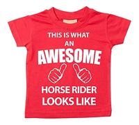 This is what AN Awesome Cavalier Looks Like Rouge T-shirt pour bébé enfants Disponible en tailles 0-6 mois à 14-15 ans rouge Red 9-11 Years