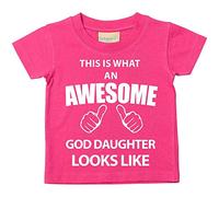 This is what AN Awesome Dieu Fille Looks Like Rose T-shirt bébé tout-petit enfants Disponible en tailles 0-6 mois à 14-15 ans rose rose 3-4 ans