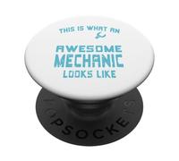 This is What an Awesome Mechanic Looks Like Funny Gift PopSockets PopGrip Adhésif