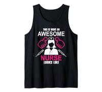 This is What an Awesome Nurse Looks Like Funny Nursing Nurse Débardeur