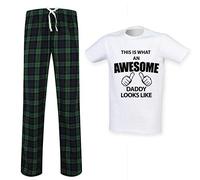 This Is What An Awesome Papa Looks Like Tartn Pyjamas Pantalon De Détente Vêtement Disponible En Rouge/Bleu ou vert/bleu tailles XS jusqu'au XXL Fête Des Pères Noël Cadeau D'anniversaire