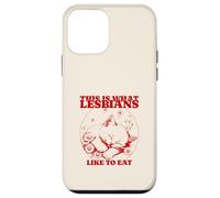 This is What Lesbians Like to Eat (Drôle) (Cute Cat Graphic) Coque pour iPhone 12 Mini