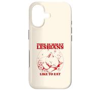 This is What Lesbians Like to Eat (Drôle) (Cute Cat Graphic) Coque pour iPhone 17