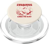 This is What Lesbians Like to Eat (Drôle) (Cute Cat Graphic) PopSockets PopGrip pour MagSafe