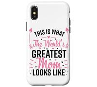 This is What The World's Greatest Mom Look Lke Mother's Day Coque pour iPhone X/XS
