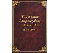 This is where I keep everything I dont want to remember: - An External Hardrive for the Analog in us ALL