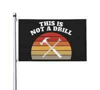 This IsA Drill Flag 3x5 Outdoor Double Face Funny Flags Bannière extérieure pour l'extérieur 3x5 pieds, This IsA Drill Tapisserie