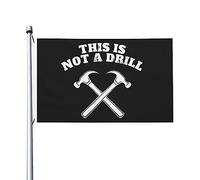 This IsA Drill Flag Double Face Vintage Flag Wall Art pour cour 3x5 pieds, This IsA Drill Tapisserie Dortoir