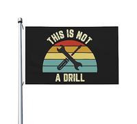 This IsA Drill Flag For Room Teen Double Face Fantaisie Drapeau Bannière extérieure pour salle de classe 3 x 5 pieds, This IsA Drill Tapisserie à suspendre au mur