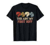 This Isnt My First Riff Médiator rétro pour la fête des pères T-Shirt