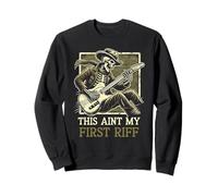 This Isnt My First Riff Squelette de guitare humoristique pour la fête des pères Sweatshirt