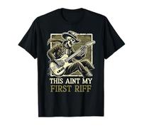 This Isnt My First Riff Squelette de guitare humoristique pour la fête des pères T-Shirt