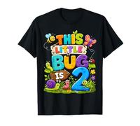 This Little Bug is 2 Years Old Insect 2nd Birthday Party T-Shirt