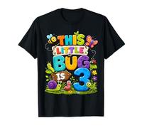 This Little Bug is 3 Years Old Insect 3rd Birthday Party T-Shirt