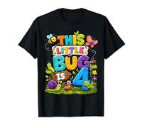 This Little Bug is 4 Years Old Insect 4th Birthday Party T-Shirt